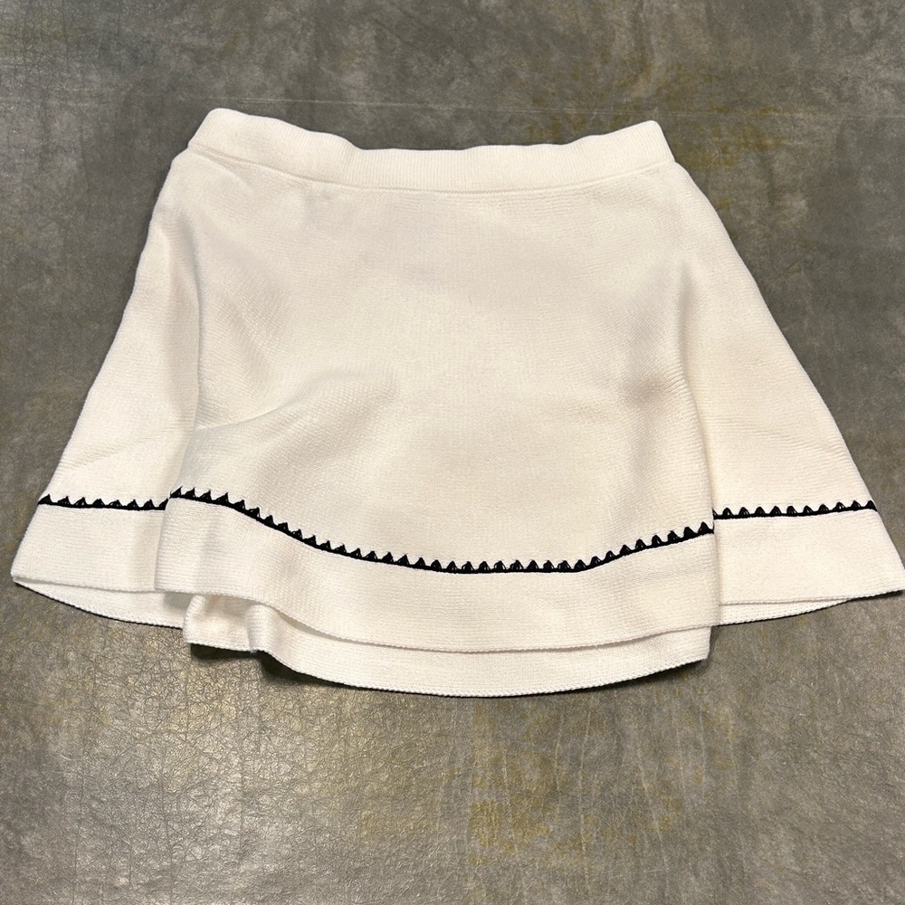 Crewcuts Girls' crochet tennis skirt with rickrack